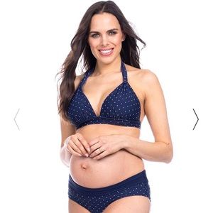 Seraphine Polka Dot Adjustable Maternity Bikini